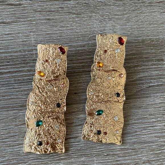 Statement drop earrings M148 - Picture 4 of 6